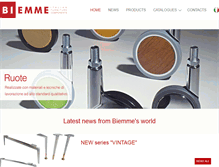 Tablet Screenshot of biemme-italia.com